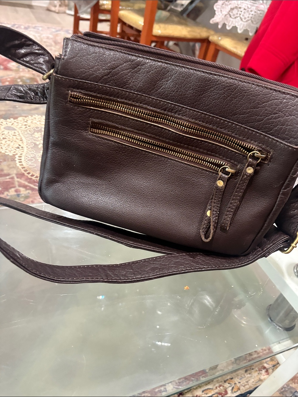 Great American Leather Works Cross Body Purse.